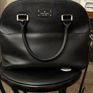 Kate Spade Black Pebbled Leather Satchel